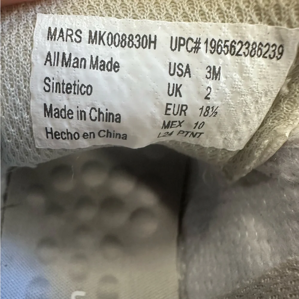 Munchkin by Stride Rite Mars Baby Walking Sneakers White Size 3‎